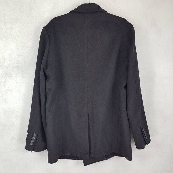 NEW Jack Victor Elements Men's L Kai Double Breasted Coat in Dark Burgundy Wool - Picture 6 of 15